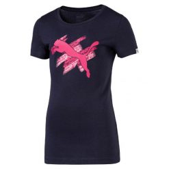 Bluzki sportowe damskie: Puma Koszulka Su Style Tee G Peacoat 140
