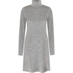 Sukienka DEHA HARMONIC. Szare sukienki damskie Deha, z aplikacjami, z weluru, z golfem, bez rękawów, w kształcie a. W wyprzedaży za 565,00 zł.