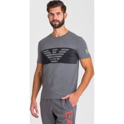 T-SHIRT EA7 Emporio Armani. Szare t-shirty męskie m, z nadrukiem, z okrągłym kołnierzem. Za 179,40 zł.