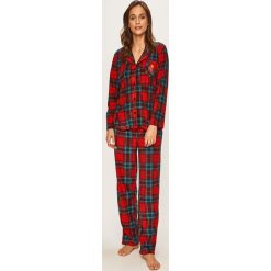 Lauren Ralph Lauren - Piżama. Czerwone piżamy damskie Lauren Ralph Lauren, s, bez wzorów, z poliesteru, bez rękawów. Za 369,90 zł.