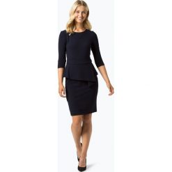 Paradi - Sukienka damska, niebieski. Niebieskie sukienki damskie Paradi, do pracy, bez wzorów, eleganckie, bez kołnierzyka, bez rękawów, baskinki. Za 349,95 zł.