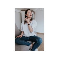 T-shirt V back Melange. Białe t-shirty damskie Hello rabbit, bez wzorów, z bawełny, eleganckie, z dekoltem na plecach. Za 199,00 zł.