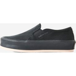 Sneakersy "Strett Slip" w kolorze czarnym. Czarne trampki męskie G-Star, z nadrukiem, z materiału, bez zapięcia. W wyprzedaży za 214,95 zł.