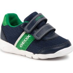 Sneakersy GEOX - B Runner B. B B02H8B 014BU C4248 M Navy/Green. Niebieskie trampki chłopięce Geox, bez wzorów, ze skóry ekologicznej, na rzepy. Za 179,00 zł.
