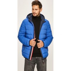 Tommy Jeans - Kurtka. Niebieskie płaszcze męskie Tommy Jeans, s, bez wzorów, z poliesteru, krótkie, z kapturem. Za 849,90 zł.