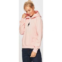 Polo Ralph Lauren - Bluza. Różowe bluzy damskie Polo Ralph Lauren, s, bez wzorów, z bawełny, bez rękawów, z kapturem. Za 599,90 zł.