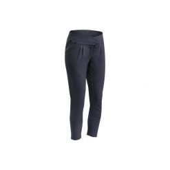 Spodnie turystyczne Nature NH500 Slim damskie. Brązowe spodnie damskie QUECHUA, l, bez wzorów, z elastanu. Za 99,99 zł.