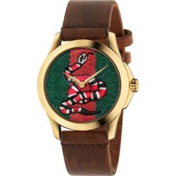 ZEGAREK GUCCI Le Marche des Merveilles YA1264012. Brązowe zegarki damskie marki GUCCI, ze stali. Za 3590,00 zł.