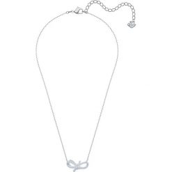 Swarovski - Naszyjnik Lifelong Bow. Szare naszyjniki damskie Swarovski, z kryształem, ze stali. W wyprzedaży za 199,90 zł.