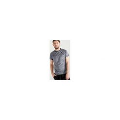 Koszulka fitness cardio FTS 120 męska. Niebieskie koszulki męskie DOMYOS, m, bez wzorów, z poliesteru, bez kołnierzyka, bez rękawów. Za 29,99 zł.