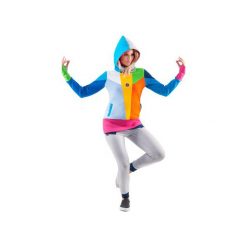 Supernova Hoodie (Colour). Różowe bluzy damskie OKUAKU, s, w geometryczne wzory, z bawełny. Za 299,00 zł.
