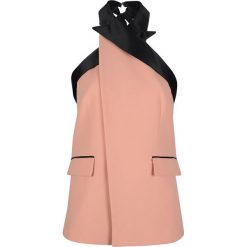 Pinko Top "Navy Walk". Niebieskie bluzki damskie Pinko, bez wzorów, bez kołnierzyka, bez rękawów. Za 379,00 zł.