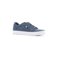 Buty DC Shoes DC Anvil TX SE ADYS300036-4DW. Niebieskie trampki męskie marki DC Shoes, bez wzorów, bez zapięcia. Za 186,73 zł.
