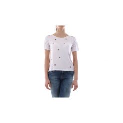 T-shirty z krótkim rękawem Guess W91P03 K68D0 EYELETS. Białe t-shirty damskie Guess, s, z aplikacjami, bez kołnierzyka. Za 197,17 zł.
