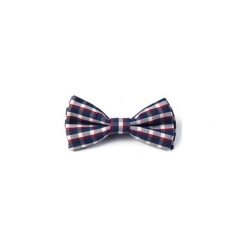 Muchy męskie: MUCHA BAWEŁNIANA GOTOWA WHITE PLAID
