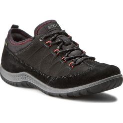 Półbuty ECCO - Aspina GORE-TEX 83852351052 Black/Black. Czarne półbuty damskie skórzane marki ecco, sportowe, na niskim obcasie. W wyprzedaży za 379,00 zł.
