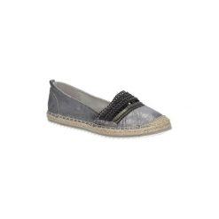 Espadryle Bullboxer ESPADRYLE 011018. Szare espadryle damskie marki Bullboxer, bez wzorów, bez obcasa. Za 89,99 zł.