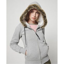 O'Neill Jade Bluza Szary. Szare bluzy damskie O'Neill, s, bez wzorów, z bawełny, bez rękawów, bez kaptura. Za 447,95 zł.