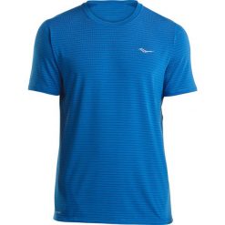 Koszulka do biegania męska SAUCONY FREEDOM SHORT SLEEVE / SAM800024-DRBL. Koszulki męskie Saucony, m, bez wzorów, bez kołnierzyka, bez rękawów, do biegania. Za 119,99 zł.