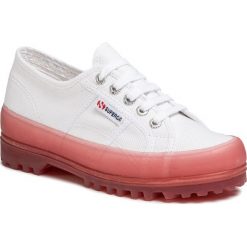 Trapery SUPERGA - 2555 Alpina Jellygum Cotu S1115LW White/Pink Extas A0E. Białe półbuty damskie Superga, na co dzień, bez wzorów, z tworzywa sztucznego, bez obcasa, na płaskiej podeszwie, bez zapięcia. W wyprzedaży za 299,00 zł.