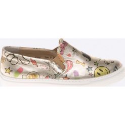 Carinii - Tenisówki. Żółte trampki damskie slip on marki Carinii, ze skóry. W wyprzedaży za 119,90 zł.