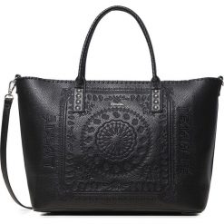 Desigual Soft Bandana Torebka Czarny. Czarne torebki klasyczne damskie Desigual, w paski, z materiału. Za 378,95 zł.