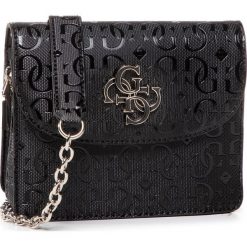 Torebka GUESS - Chic Shine (SG) Mini HWSG77 46780 BLA. Czarne torebki klasyczne damskie Guess, z aplikacjami, ze skóry ekologicznej, wizytowe, bez dodatków. Za 529,00 zł.