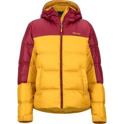 Kurtka puchowa "Guides Down Hoody" w kolorze żółto-czerwonym. Czerwone kurtki damskie Marmot, s, bez wzorów, z puchu. W wyprzedaży za 389,95 zł.