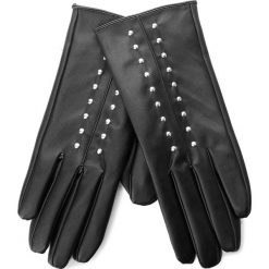 Rękawiczki ACCCESSORIES 1W6-002-AW18. Czarne rękawiczki damskie ACCCESSORIES, bez wzorów, ze skóry ekologicznej. W wyprzedaży za 19,99 zł.