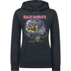 Iron Maiden Eddie Chained - Legacy Bluza z kapturem damska czarny. Czarne bluzy rozpinane damskie Iron Maiden, s, z kapturem. Za 121,90 zł.