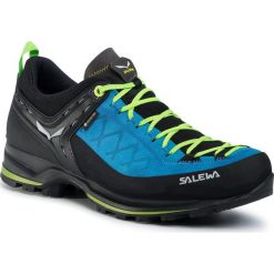 Trekkingi SALEWA - Ms Mnt Trainer 2 Gtx GORE-TEX 61356 Blue Danube/Flue Green. Niebieskie trapery męskie Salewa, ze skóry, bez zapięcia, trekkingowe, gore-tex. W wyprzedaży za 679,00 zł.