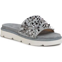 Klapki ALMA EN PENA - V20481 Suede Jeans. Niebieskie klapki damskie Alma en Pena, bez wzorów, z jeansu, bez obcasa. Za 479,00 zł.