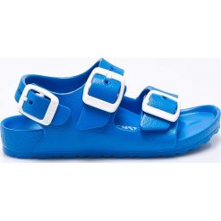 Birkenstock - Sandały dziecięce Milano EVA. Niebieskie sandały chłopięce Birkenstock, z materiału, na klamry. Za 99,90 zł.