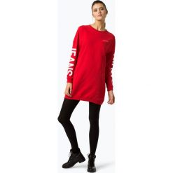 Calvin Klein Jeans - Sukienka damska, czerwony. Czerwone sukienki damskie marki Calvin Klein Jeans, m, bez wzorów, z jeansu, bez kołnierzyka, bez rękawów. Za 479,95 zł.
