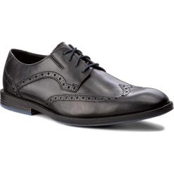Półbuty CLARKS - Prangley Limit 261232487 Black Leather. Czarne buty wizytowe męskie marki Clarks, ze skóry ekologicznej. W wyprzedaży za 259,00 zł.
