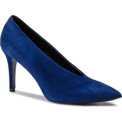 Szpilki SIMPLE - Savona DCH456-AZ8-4900-5700-0 59. Niebieskie półbuty damskie Simple, bez wzorów, ze skóry, eleganckie, bez obcasa, na obcasie, bez zapięcia. W wyprzedaży za 219,00 zł.
