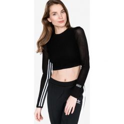 Adidas Originals Crop Top Czarny. Czarne topy damskie adidas Originals, bez wzorów, z bawełny, bez kołnierzyka. Za 309,95 zł.