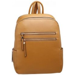 Bessie London plecak damski Exclusive BH4316 brązowy. Pomarańczowe plecaki damskie Bessie London, bez wzorów, ze skóry. Za 199,00 zł.