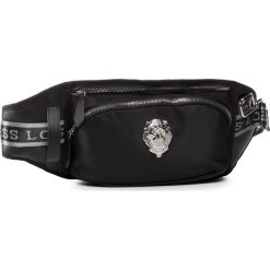 Saszetka nerka GUESS - King Nylon HMKNGN P0230 BLA. Czarne torby męskie skórzane Guess, z aplikacjami, ze skóry ekologicznej, młodzieżowe. W wyprzedaży za 299,00 zł.