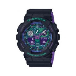 Zegarek G-SHOCK - GA-100BL-1AER Black/Black. Czarne zegarki męskie G-Shock. W wyprzedaży za 559,00 zł.