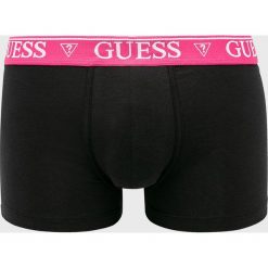 Guess Jeans - Bokserki. Czarne bokserki męskie Guess Jeans, z aplikacjami, z elastanu. W wyprzedaży za 69,90 zł.