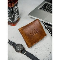 Rewelacyjny skórzany portfel męski skóra naturalna. Portfele męskie ALWAYS WILD, bez wzorów, ze skóry. Za 59,90 zł.