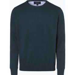 Andrew James - Sweter męski, niebieski. Niebieskie swetry męskie marki Andrew James, xl, bez wzorów, prążkowane, z kontrastowym kołnierzykiem, bez kaptura. Za 149,95 zł.