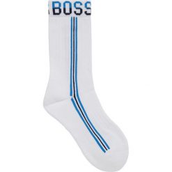 Skarpety wysokie męskie Boss Qs Rib Tape Cc 50431150. Białe skarpetki męskie Boss, bez wzorów. Za 49,00 zł.