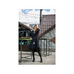SUKIENKA EVITA. Czarne sukienki damskie Martino demi, xl, bez wzorów, z bawełny, eleganckie, bez kołnierzyka, bez rękawów. Za 479,00 zł.