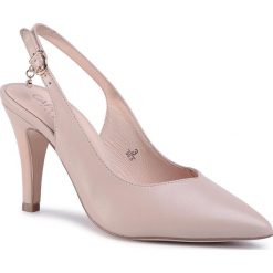Sandały CAPRICE - 9-29602-24 Beige Perl. 940. Brązowe klapki damskie Caprice, bez wzorów, ze skóry, bez obcasa, na obcasie. W wyprzedaży za 189,00 zł.