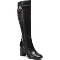 Kozaki GUESS - Caela2 FL8CA2 LEA11 BLACK. Czarne kozaki damskie Guess, ze skóry ekologicznej, bez obcasa, bez zapięcia. Za 1129,00 zł.