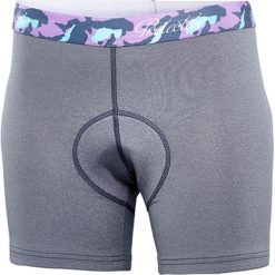 Szorty kolarskie "Cali" w kolorze szarym. Szare szorty damskie Protective, z materiału. W wyprzedaży za 69,95 zł.