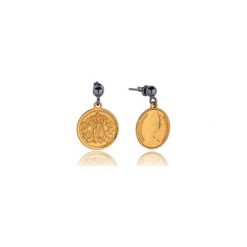 Royal Coin Earrings in Gold. Żółte kolczyki damskie marki Joccos design, srebrne. Za 120,00 zł.