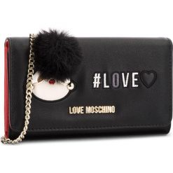 Duży Portfel Damski LOVE MOSCHINO - JC5537PP16LK0000 Nero. Czarne portfele damskie marki Love Moschino, ze skóry ekologicznej. Za 529,00 zł.
